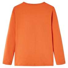 vidaXL Children's Long Sleeve Shirt 128 Orange Brown