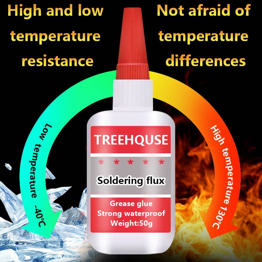 1pc High Strength Waterproof Fast Drying Welding Adhesive, Multipurpose For Wood, Plastic, Glass, Metal And Electronics - White - View 1