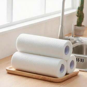 加厚吸水厨房洗碗布，可重复使用印花清洁抹布，用于洗碗，不粘油