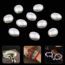 100/200/500pcs 12x10mm Oval Acrylic Beads, Mesh Hole, For DIY Jewelry Making Bracelet Necklace Cell Phone Chain Craft Decoration