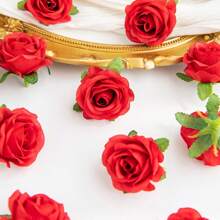 5/10 piezas de cabezas de rosas a la parrilla artificiales para decoraciones de primavera y otoño, para bodas, jarrones, hogar, comedor, dormitorio, cocina, decoración de habitaciones, fiestas, cumpleaños y jardín exterior