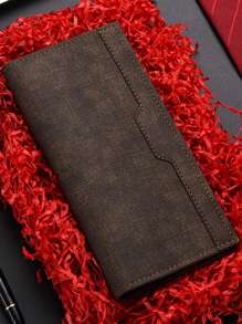 1 chiếc ví nam có nhiều ngăn đựng thẻ, ví gấp dài đơn giản và thời trang, thiết kế siêu mỏng, dung tích lớn, phù hợp cho thanh thiếu niên, thường ngày ngoài trời, thể thao, du lịch, kỳ nghỉ, quà tặng tốt nghiệp, phụ kiện trang phục sinh nhật, trang trọng/công việc, ý tưởng trang trọng cho ngày lễ tình nhân - Nhiều màu - Xem 5