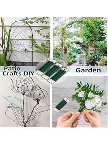 1 dây hoa xanh lá cây rực rỡ - Dẻo, dây chèo mềm số 22 Dây hoa xanh lá cây, Phụ kiện thân dây làm bằng tay, Vật liệu hoa tự làm, Dành cho đồ thủ công tự làm, Cây vòng hoa Giáng sinh, Vòng hoa và sắp xếp hoa và Sản xuất thủ công mỹ nghệ khác - Nhiều màu - Xem 5