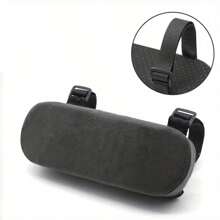 Memory Foam Armrest Pads For Office Chair Elbow Support Cushion For Arm Pressure Relief, Universal Fit Covers For Desk Chairs - Black - View 6
