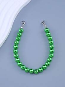 1pc Elegant Pearl Beaded Hat Chain Accessory For Baseball Cap (Color Assorted, Hat Not Included)