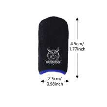 10pcs Carbon Fiber Deer Pattern Mobile Game Finge Gloves, For Pro Gamer Sweatproof Anti-Slip Anti-Sweat Absorbent Sensitive Silky Touch Screen Finger Sleeve Gaming Finger Cots