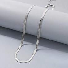 سلسلة عنق بسيطة بشكل شريحة الثعبان 2/3/4/5 مم، تصميم يناسب الجنسين، نفس طراز ميايا كندو؛ سلسلة عنق ذهبية على طراز عظام الثعبان، سلسلة شريحة عالية الجودة للرجال والنساء، قلادة بسيطة، مناسبة للزفاف والاحتفالات والحفلات والطراز الرجعي والملابس الرسمية والإكسسوارات - متعدد الألوان - مشاهدة 17