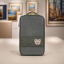 1pc Baby Clothes Storage Bag, Large Capacity Waterproof Dirty Laundry Organizer, Separating Compartments, Motherhood Accessories, (White)