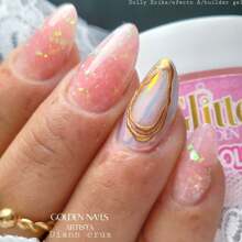 Kit de Acrilicos cover con flake DOLLY Golden Nails conjunto - Rosa - Ver 9