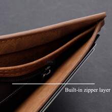 Cartera personalizada con foto para hombre, regalo personalizado con foto grabada para novio, esposo, papá