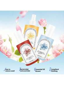 1pc/200ml Fragrance Spray Perfume, Summer Natural Long-Lasting Fragrance, Three Scent Girl Perfume (Alcohol-Free) Spray Mini Spray Laundry Spray, Easy To Carry - For Bedroom, Dating, Living Room, Bathroom, Travel And Home Use Scenarios Gifts Birthday Graduation
