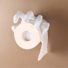 Gothic Style Toilet Paper Holder, Funny Decorative Accessory, No-Drill, Self-Adhesive, Easy Bathroom Installation, Long-Lasting, Non-Corrosive, Providing A Clean And Hygienic Bathroom Experience Home Bathroom Decor Bathroom Organizer Fall Decor Back To School