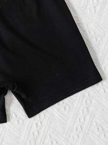 2pcs/Set Girls Tie Dye Vest & Letter Print Camisole Romper Set, Fashionable Spring/Summer