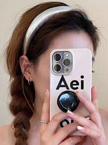 Korean Fashionable High-End Silver Volumizing Headband, Versatile For Going Out, Stylish Hair Accessory For Women