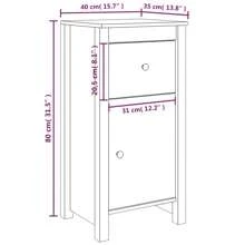 Buffet marron miel 40x35x80 cm bois de pin massif