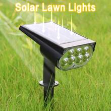 1pc/2pcs Solar Powered Outdoor Waterproof IP65 7 LED Solar Light, Cool White, Warm White Or Color Changing Adjustable Solar Spotlight For Yard, Garden, House, Garage Driveway - Multicolor - View 8