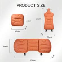 New Car Seat Cushion Luxury Leather Waist Back Support Pillow Breathable Non-Slip Driver Seat Pad Universal Lumbar Pillow