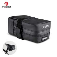 X-TIGER Bolsa para sillín de bicicleta, bolsa de sillín de bicicleta con liberación rápida debajo del asiento, bolsa de cuña de 0.7L para bicicletas de montaña y carretera - Multicolor - Ver 8