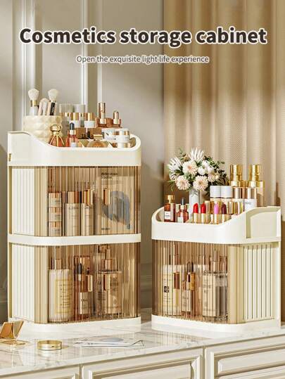 4/3/2-warstwowa kosmetyczka, pyłoszczelna, organizer na kosmetyki, duża pojemność, biżuteria, lakier do paznokci, pojemnik na kosmetyki, szuflada, organizer na biurko, przechowywanie kurzu, organizer na kosmetyki, stojak na kosmetyki do pielęgnacji skóry, toaletka, pudełko do przechowywania kosmetyków, składana i przesuwana konstrukcja drzwi, przezroczysta pokrywa, gablotka na kosmetyki, duża pojemność, organizer na kosmetyki do pielęgnacji skóry, pasuje do sypialni i łazienek, do przechowywania szminek, pędzli, lakierów do paznokci, idealny prezent dla kobiet