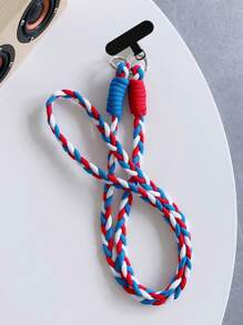 1 Stück bunte Handyhalter - lange Handyhalter-Anhänger, süßes Design, angenehmer Tragekomfort, Zufällige Farbe Metallkarabiner, ein Geschenk für Mutter, Familie, Freunde, Geburtstag, Urlaubshandy-Charm, Handykette