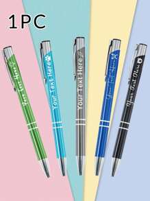120/60/30pcs Personalized Pens, Custom Business Engraver Pens Ballpoint, Personalized Pens With Name, Customized Stylus Pens For Touch Screens, Retractable Writing Ball Pen, Office School Gifts For Women/Men Black Red Green Blue Seal