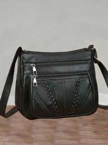 质地柔软的小包单肩包全时尚斜跨包【拉链方向随机】适合青少年夏季休闲户外运动或度假旅行或毕业礼物或生日礼服配饰