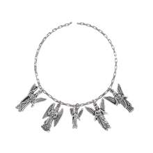 100pcs 10 Styles Angel Charms Antique Silver Fairy Charms Alloy Mother Mary Charms For Jewelry Making