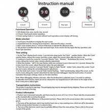 热门 1 件时尚新款立方体触摸绿光 LED 电子手表，极具吸引力的简约时尚按钮手表，适合礼物、学校、聚会等