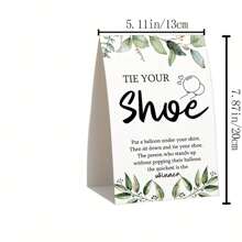 50 个鞋带游戏图标婴儿送礼会标牌、49 个粉色乳胶气球和 1 个标牌、有趣的派对游戏装饰（其他儿童派对装饰） - 彩色 - 查看 3