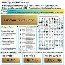 Golden Stainless Steel Chest Tag With Custom Text Engraving For Barber Pin, Designed For Stylist Office Supplies With Black Text Name Company Name Address - Multicolor - View 6