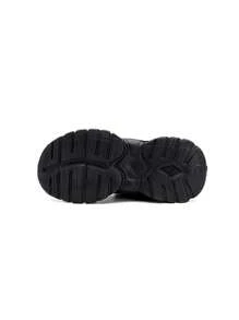 Scarpe sportive casual per ragazzi con chiusura a strappo, ammortizzanti antiscivolo traspiranti in rete, scarpe da basket confortevoli e durevoli adatte per attività all'aperto come corsa e camminata, adatte per teenager e bambini, per uso interno/esterno e per allenamento di basket e corsa