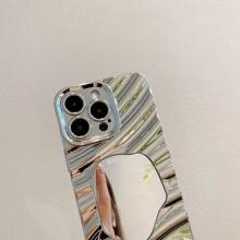 软壳防摔波纹镜面电镀 iPhone 手机壳高级水波纹镜面兼容 Apple 11-16/Pro/Pro Max/Plus/X/XS/XS Max/XR - 彩色 - 查看 3
