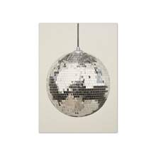 1pc Disco Ball Posters Print, Apartment Wall Arts, Print, Vintage Wall Arts, Dorm Room Decor, Funky Wall Art, Preppy Wall Art, Girly Wall Art, No Frame - Silver - View 11