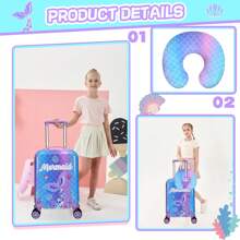 5PCS Carry On Luggage With Wheels Hardside Luggage Set -School Bag New Suitcase Travel Suitcase Suitcases Suit Case Travel Luggage Suitcase Set