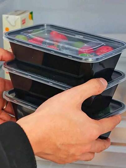 30 Sets Of Meal Preparation Containers With Lids, 750ml Microwaveable Boxes, Two Styles (Assorted Shipment),Disposable Lunch Boxes, PP Material, Stackable, Freezer Dishwasher Friendly,For Home Kitchen Restaurant Take Away Picnic, Kitchenware