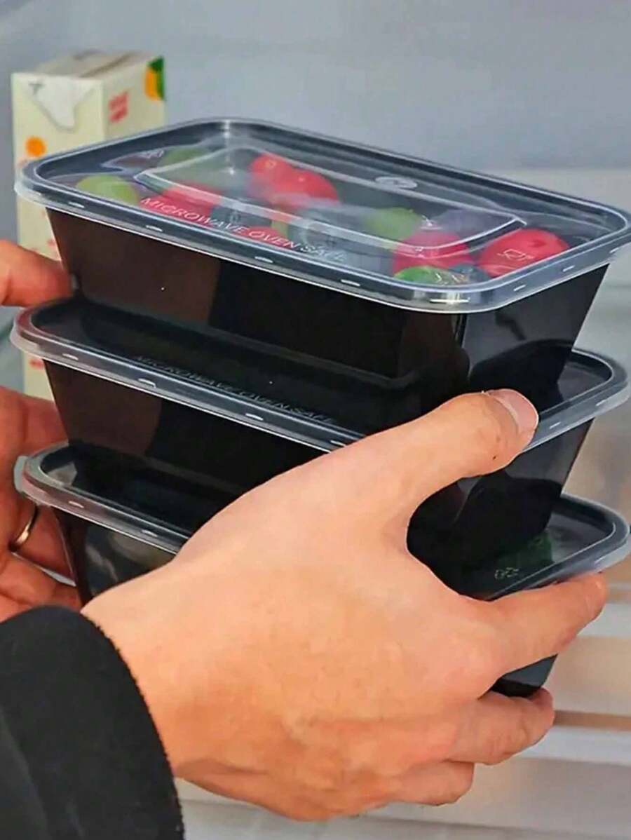 30 Sets Of Meal Preparation Containers With Lids, 750ml Microwaveable Boxes, Two Styles (Assorted Shipment),Disposable Lunch Boxes, PP Material, Stackable, Freezer Dishwasher Friendly,For Home Kitchen Restaurant Take Away Picnic, Kitchenware