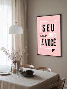 Quadros Decorativos Seu Único limite e voce  – Quadro Ideal para Sala de Estar, Escritório, Hall de Entrada,