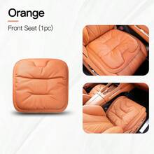New Car Seat Cushion Luxury Leather Waist Back Support Pillow Breathable Non-Slip Driver Seat Pad Universal Lumbar Pillow