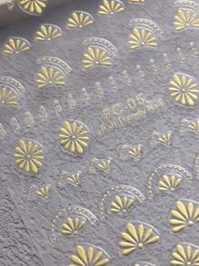 2 hojas con calcomanías de arte de uñas en relieve con estampado bohemio de mandalas, flores, hojas y encaje en 3D con efecto bronceado, decoraciones florales francesas autoadhesivas para diseños DIY
