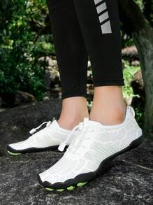 情侣溪流徒步鞋 男女夏季水鞋 速干 户外游泳浮潜沙滩攀岩防滑 - 9221白綠 - 查看 1