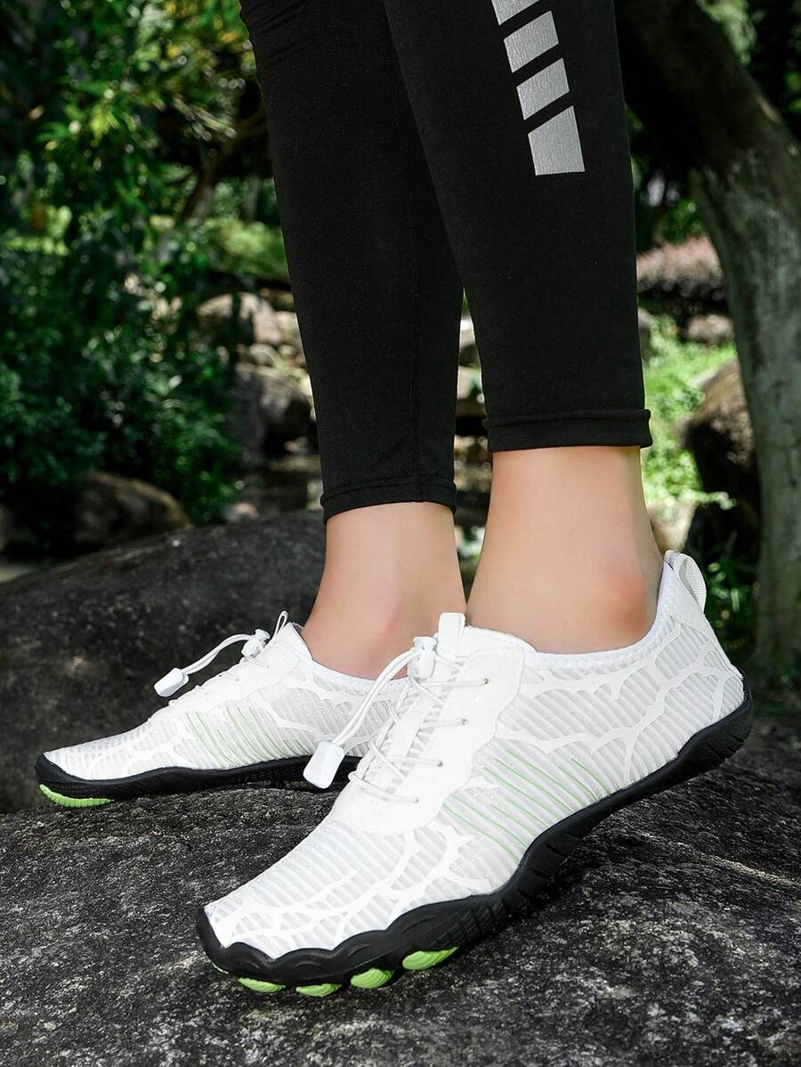 情侣溪流徒步鞋 男女夏季水鞋 速干 户外游泳浮潜沙滩攀岩防滑 - 9221白綠 - 查看 1