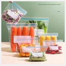 Airtight Food Bag Household Thickened Food Airtight Bag Refrigerator Storage Bag With Airtight Plastic Bag Food Delivery Bag Moisture-Proof Bag Reusable Plastic Bag Dry Fruit Airtight Storage Bag