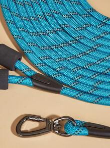 Reflective Nylon Rope Dog Leash With Safety Lock, Extra Long, Multiple Lengths Available, Heavy Duty Reliable