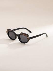 1 Pair/3 Pairs Children's Oval Monster Sequin Bow Fashion Decorative Fashion Glasses - Multicolor - View 5