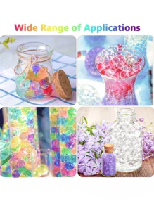 10000pcs Colored Hydrogel Jelly Beads, Vase Filling Beads, Nontoxic Water Drops, Plant Hydroponic Beads, Vases Do Not Need To Be Watered Frequently After Use, And Are Suitable For Candle And Vase Filling, Soilless Planting, Home Decoration, Valentine's Day, Thanksgiving Decoration, Wedding Center Decoration, Flower Arrangement, And Vase Filling (Which Becomes Larger After Water Absorption)