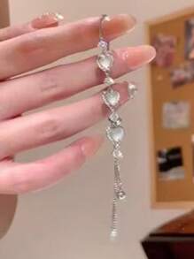 闪耀心形锆石手链，精致清新简约学生友情手链，2025新款