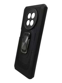 Realme 12 5g Case Camera Protector Case Rude Ring + Mica - Black - View 4