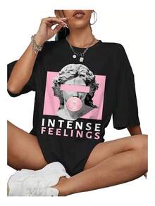 Playeras Negra Mujer - Negro - Ver 3