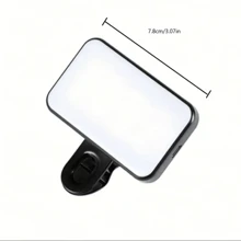 TTOBS 150mAh Rechargeable Selfie Ring Light With Clip, 3 Lighting Modes, Beauty Enhancing Photography Accessory