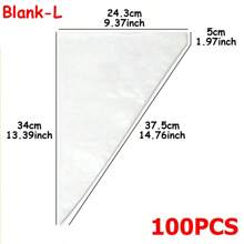 50-100pcs Transparent Cream Pastry Bag Multiple Sizes Available Thickened Cream Bag Cake Cookies Decorative Tools Household Kitchen Baking Tools - Clear - View 18
